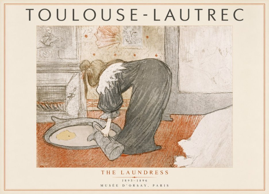 Toulouse-Lautrec The Laundress No5 - Juliste