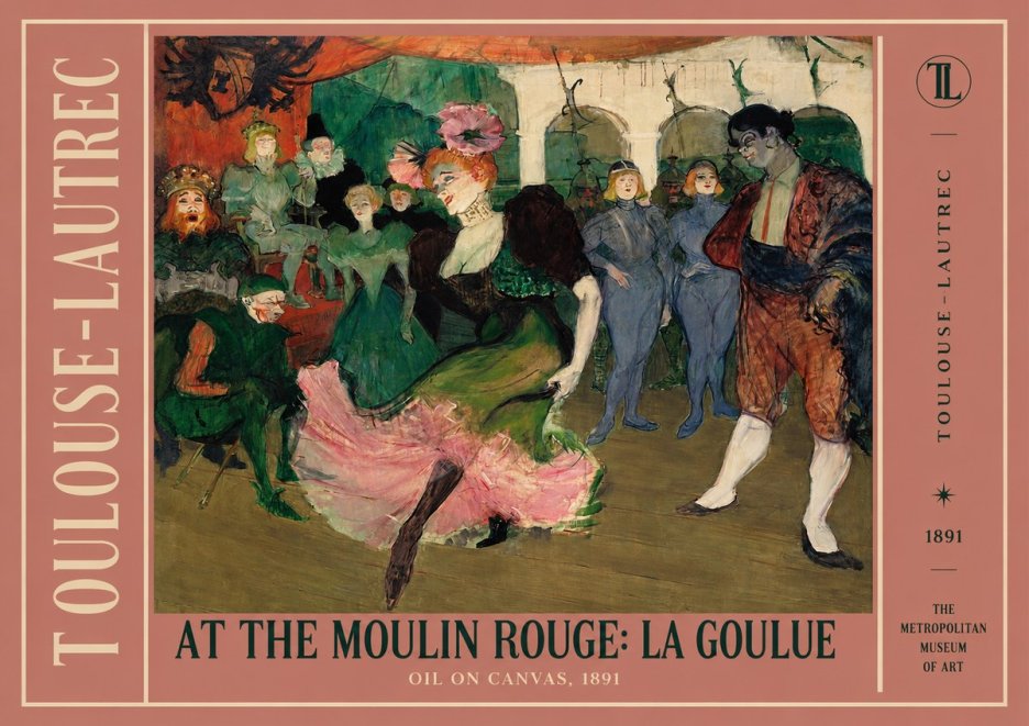 Toulouse-Lautrec At the Moulin Rouge: La Goulue No2 - Juliste