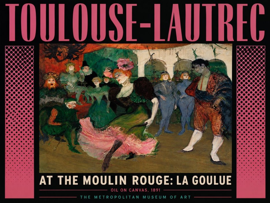 Toulouse-Lautrec At the Moulin Rouge: La Goulue No6 - Juliste