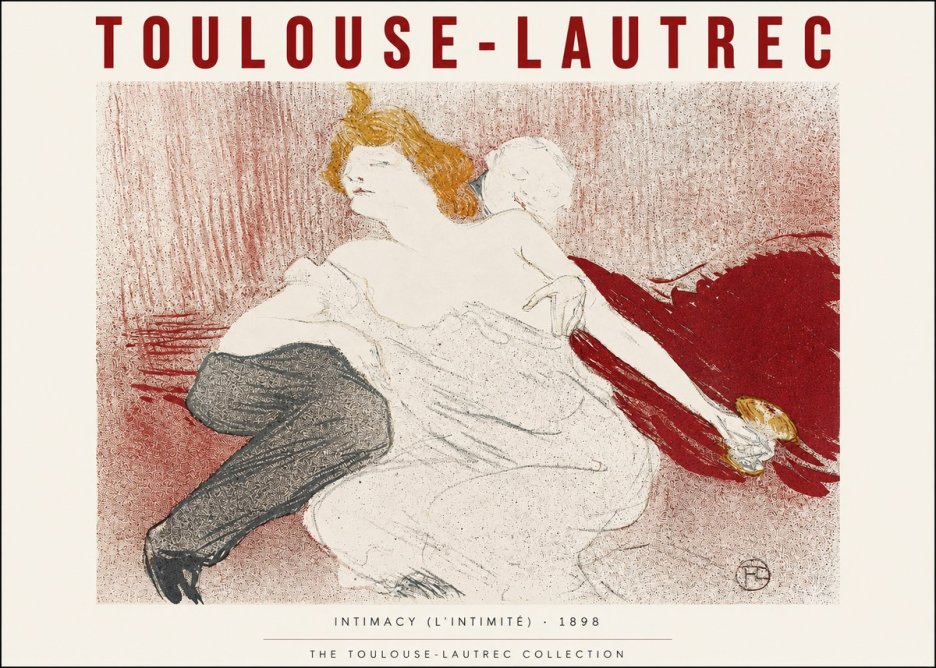 Toulouse-Lautrec Intimacy (L'intimité) No2 - Juliste