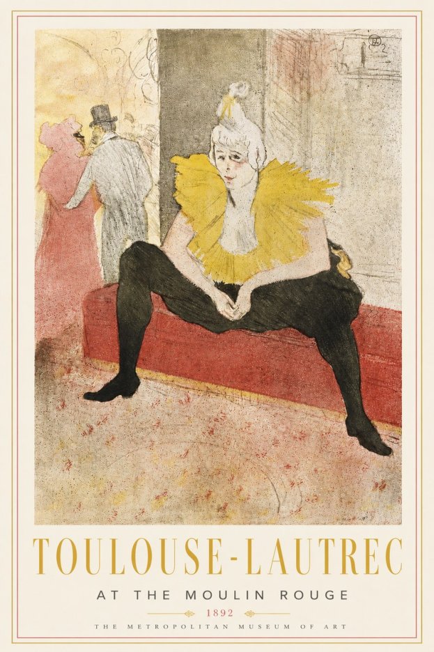 Toulouse-Lautrec At the Moulin Rouge X No3 - Juliste