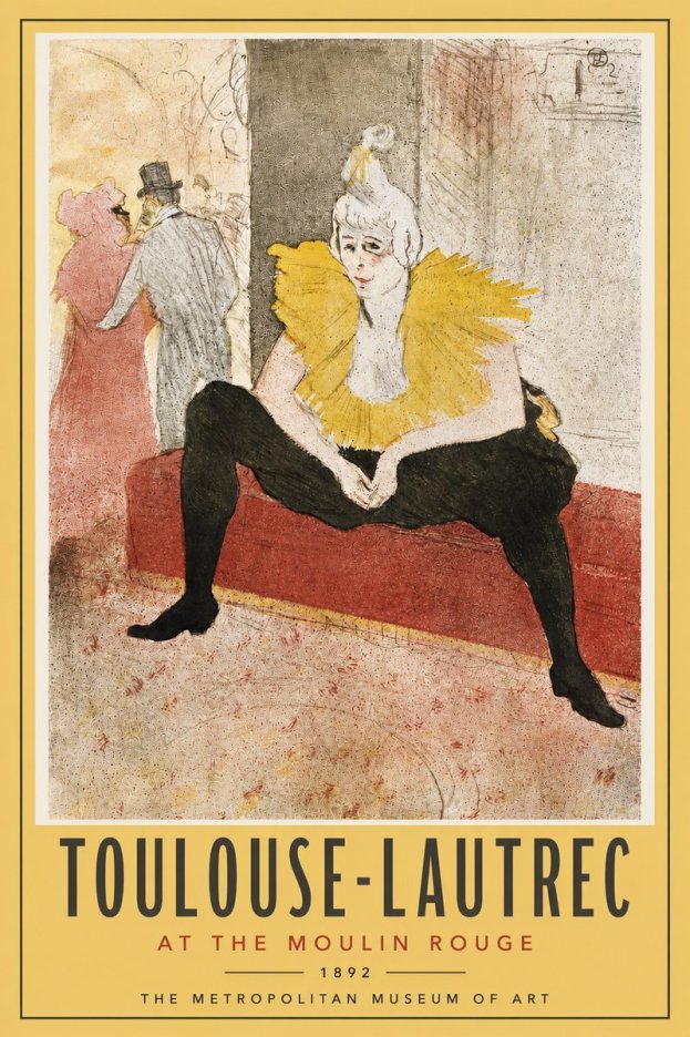Toulouse-Lautrec At the Moulin Rouge X No4 - Juliste