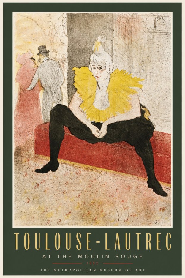 Toulouse-Lautrec At the Moulin Rouge X No5 - Juliste