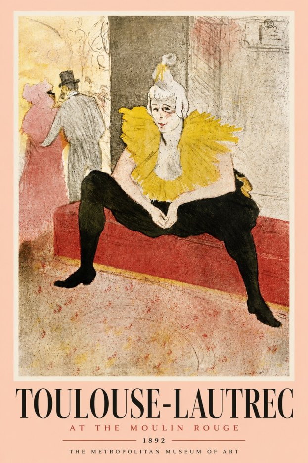 Toulouse-Lautrec At the Moulin Rouge X No6 - Juliste