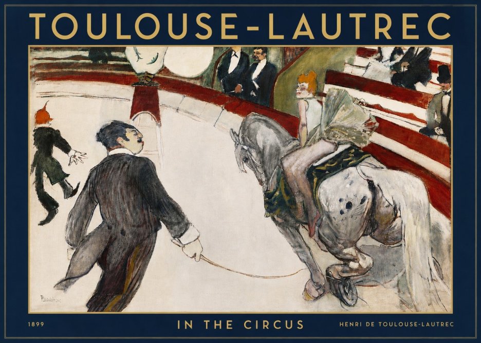 Toulouse-Lautrec In the Circus No4 - Juliste