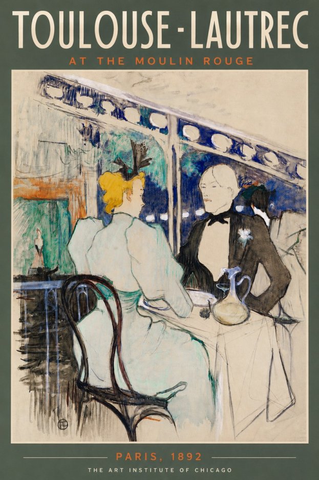 Toulouse-Lautrec At the Moulin Rouge XI No5 - Juliste