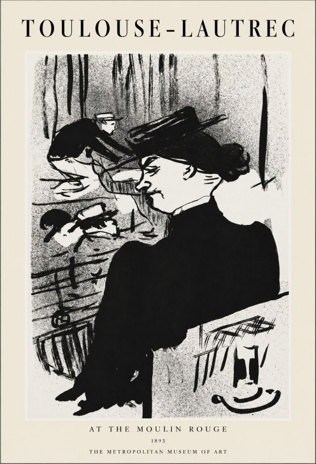 Toulouse-Lautrec At the Moulin Rouge XII No1 - Juliste