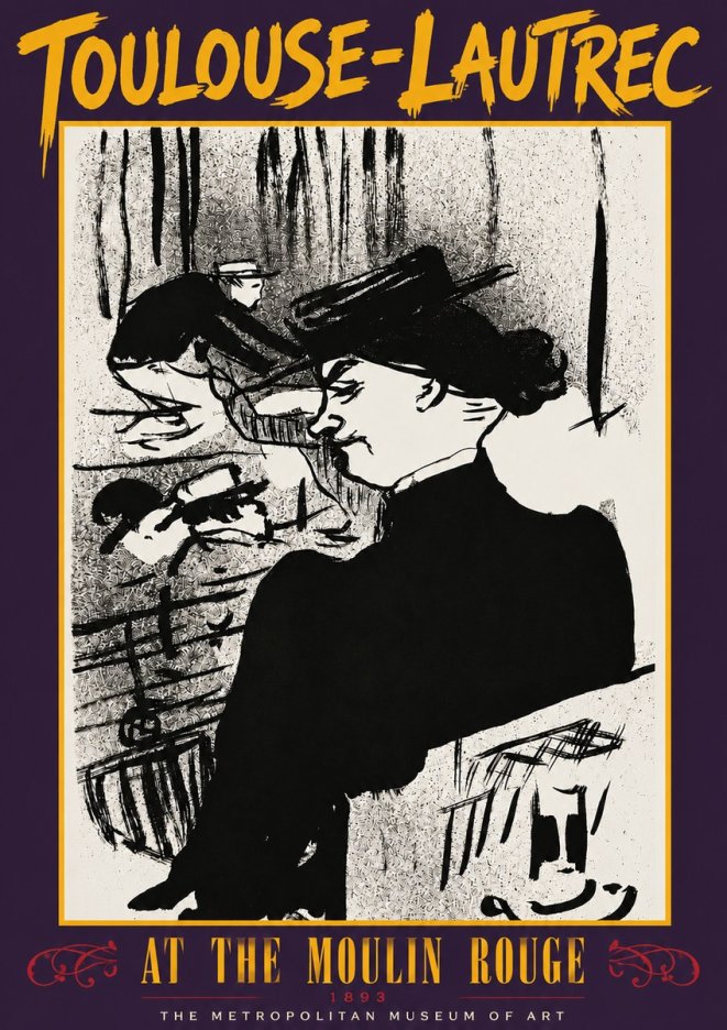 Toulouse-Lautrec At the Moulin Rouge XII No3 - Juliste