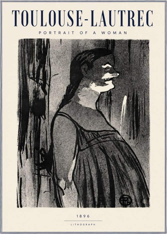 Toulouse-Lautrec Portrait of a Woman III No3 - Juliste