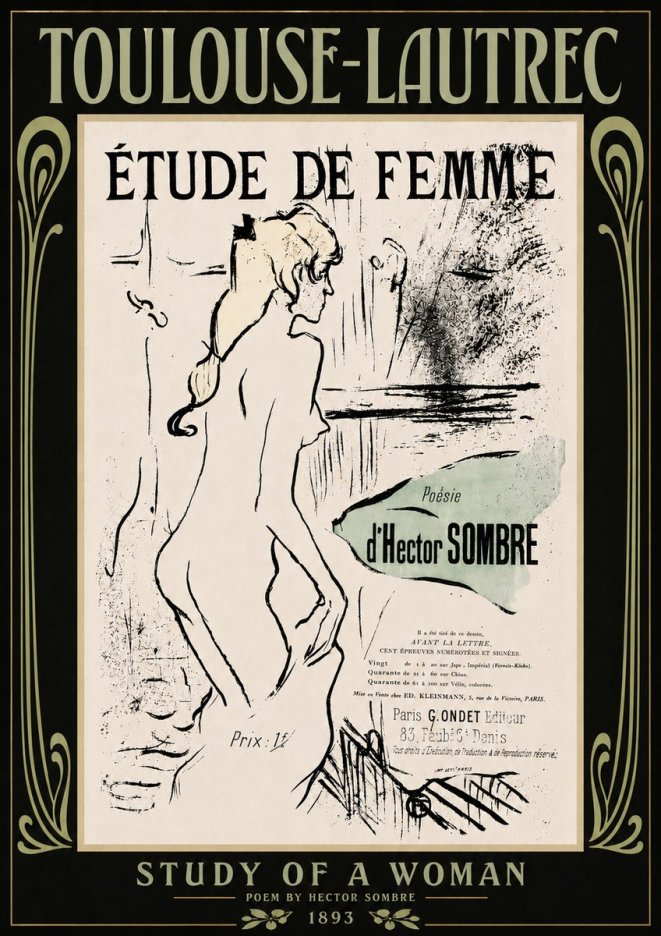 Toulouse-Lautrec Étude De Femme No6 - Juliste