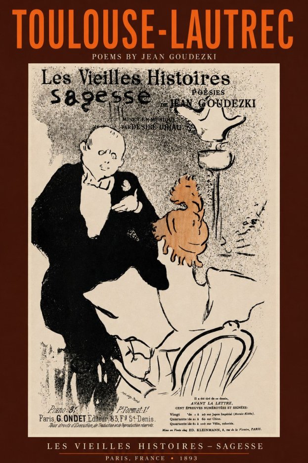 Toulouse-Lautrec Les Vieilles Histoires - Poésies Sagesse Jean Goudezki No2 - Juliste