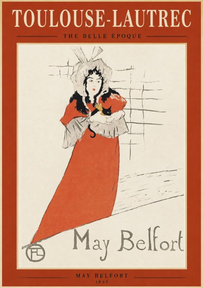 Toulouse-Lautrec May Belfort No1 - Juliste