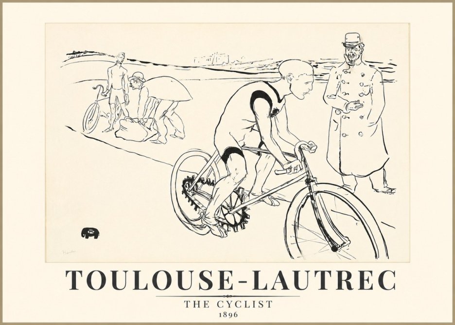 Toulouse-Lautrec The Cyclist No1 - Juliste