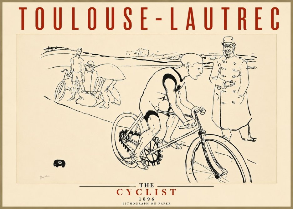 Toulouse-Lautrec The Cyclist No5 - Juliste