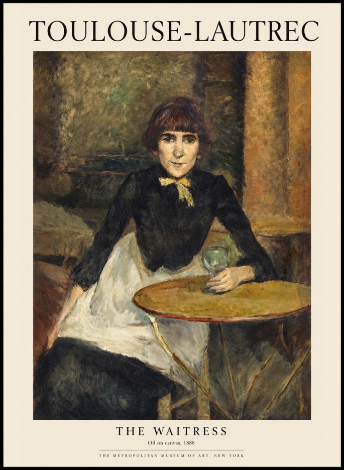 Toulouse-Lautrec The Waitress No1 - Juliste