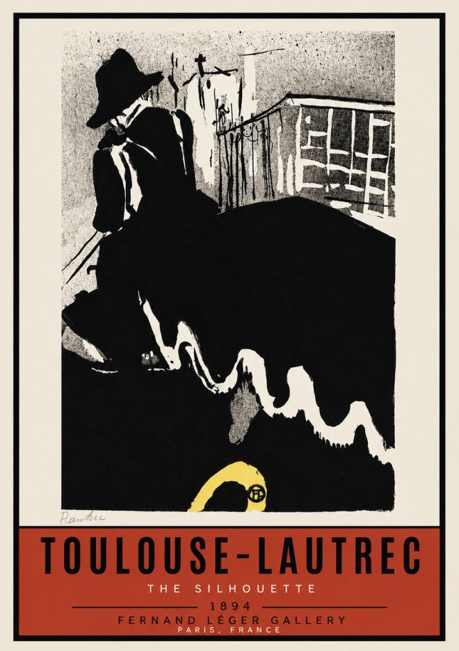 Toulouse-Lautrec The Silhouette No3 - Juliste