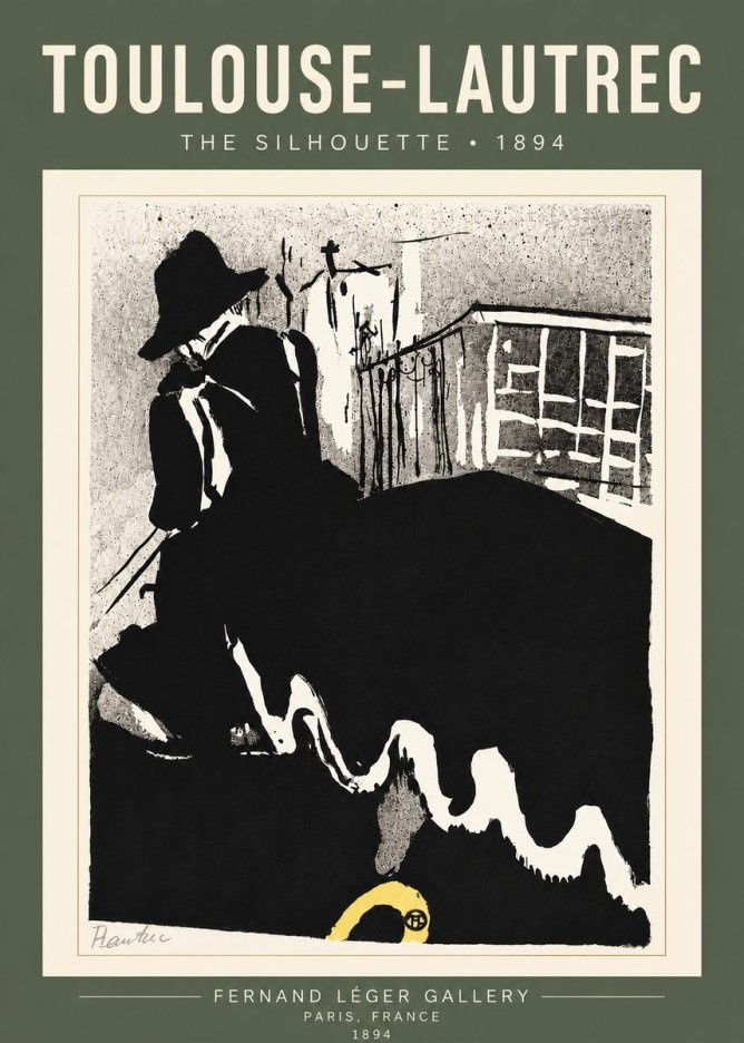 Toulouse-Lautrec The Silhouette No4 - Juliste