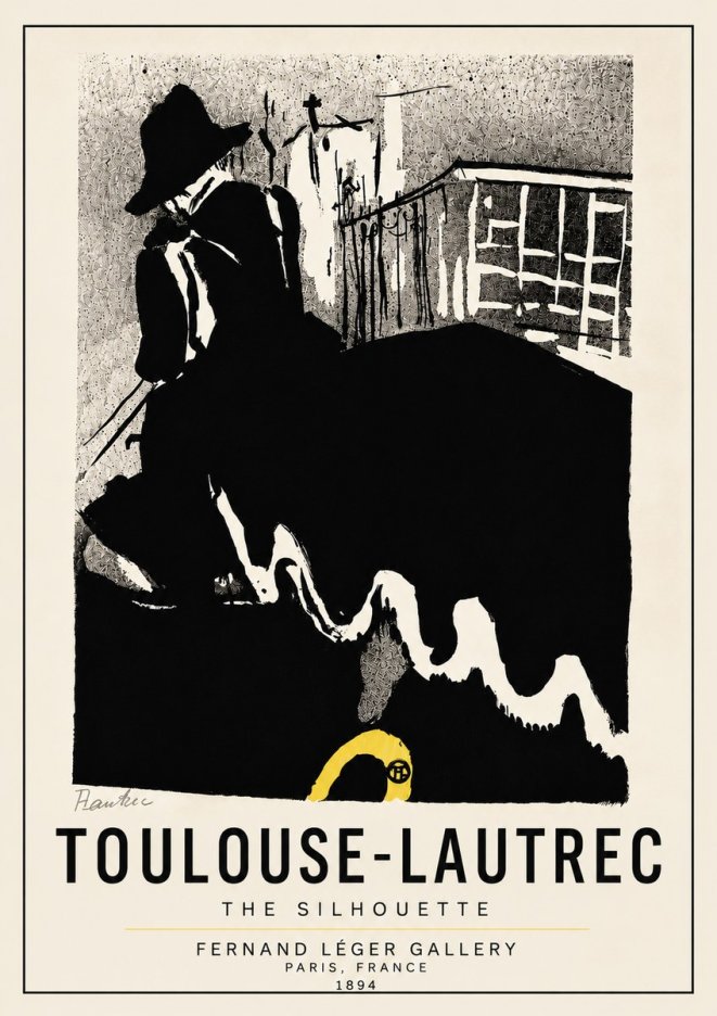 Toulouse-Lautrec The Silhouette No5 - Juliste