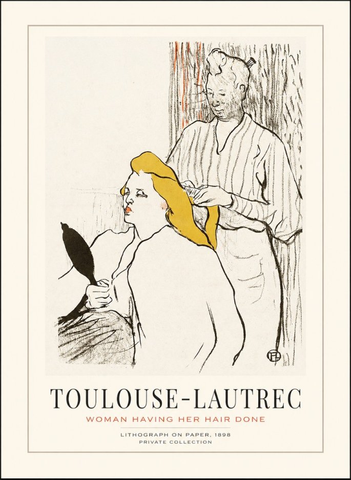 Toulouse-Lautrec Woman Having Her Hair Done No1 - Juliste