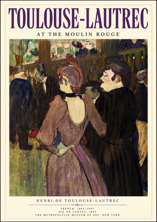 Toulouse-Lautrec At the Moulin Rouge XIV No3 - Juliste