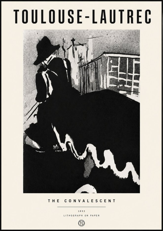 Toulouse-Lautrec The Convalescent No3 - Juliste