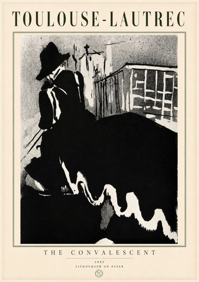 Toulouse-Lautrec The Convalescent No4 - Juliste