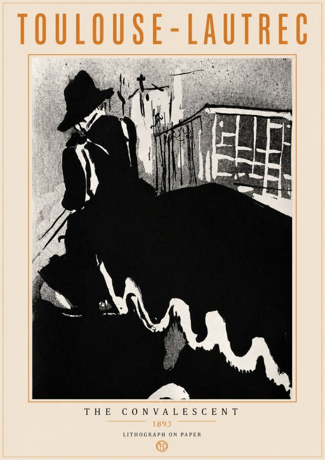 Toulouse-Lautrec The Convalescent No5 - Juliste
