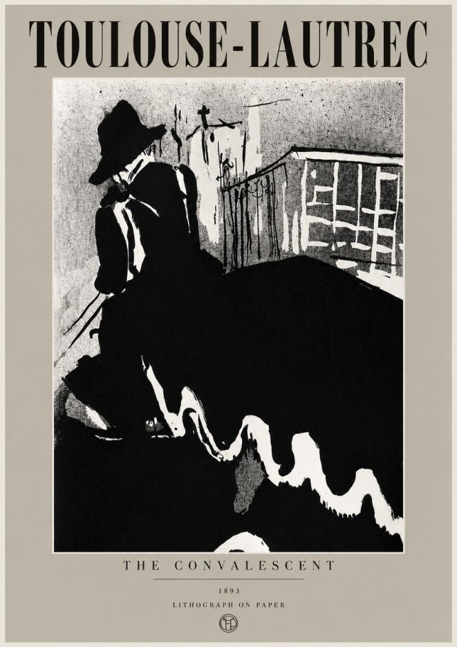 Toulouse-Lautrec The Convalescent No6 - Juliste
