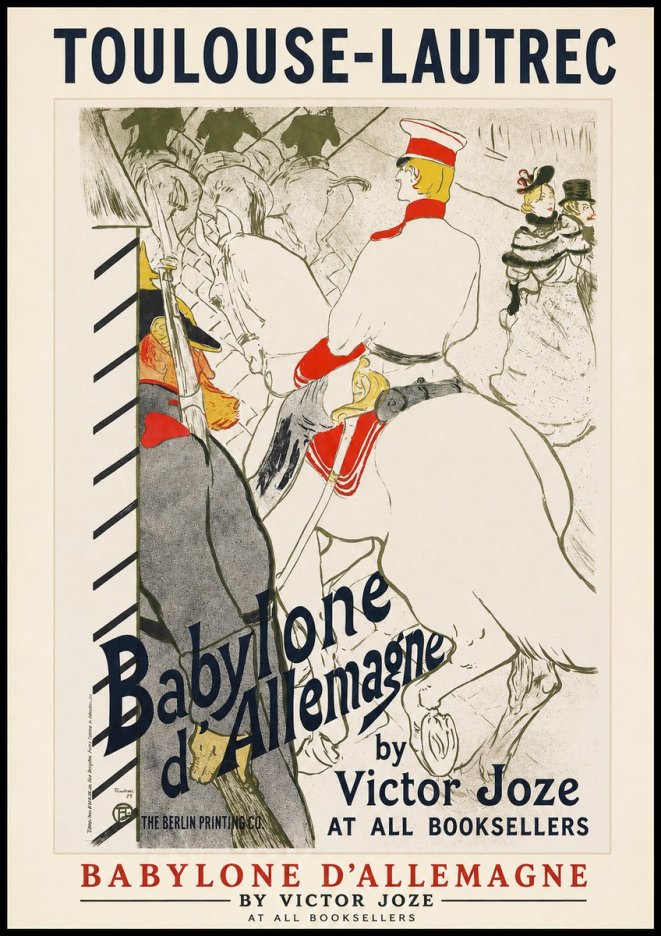 Toulouse-Lautrec Babylone D'allemagne No1 - Juliste