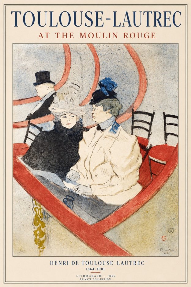 Toulouse-Lautrec At the Moulin Rouge XVI No1 - Juliste