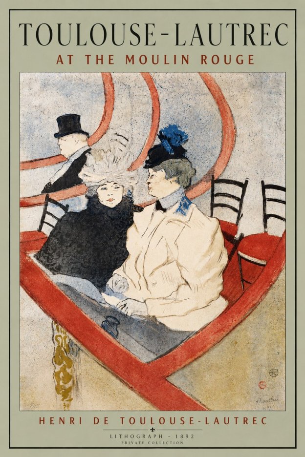 Toulouse-Lautrec At the Moulin Rouge XVI No5 - Juliste