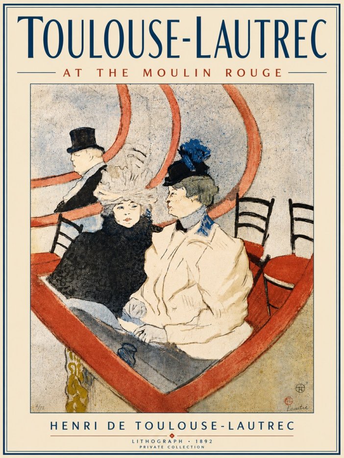 Toulouse-Lautrec At the Moulin Rouge XVI No6 - Juliste