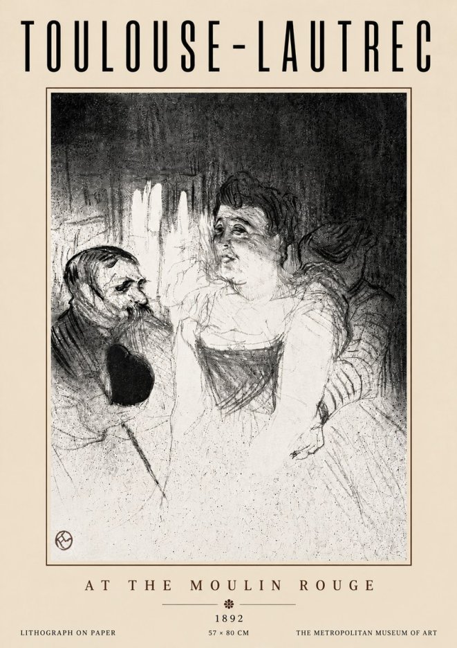 Toulouse-Lautrec At the Moulin Rouge XVII No5 - Juliste