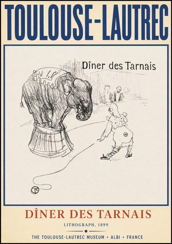 Toulouse-Lautrec Dîner Des Tarnais No2 - Juliste