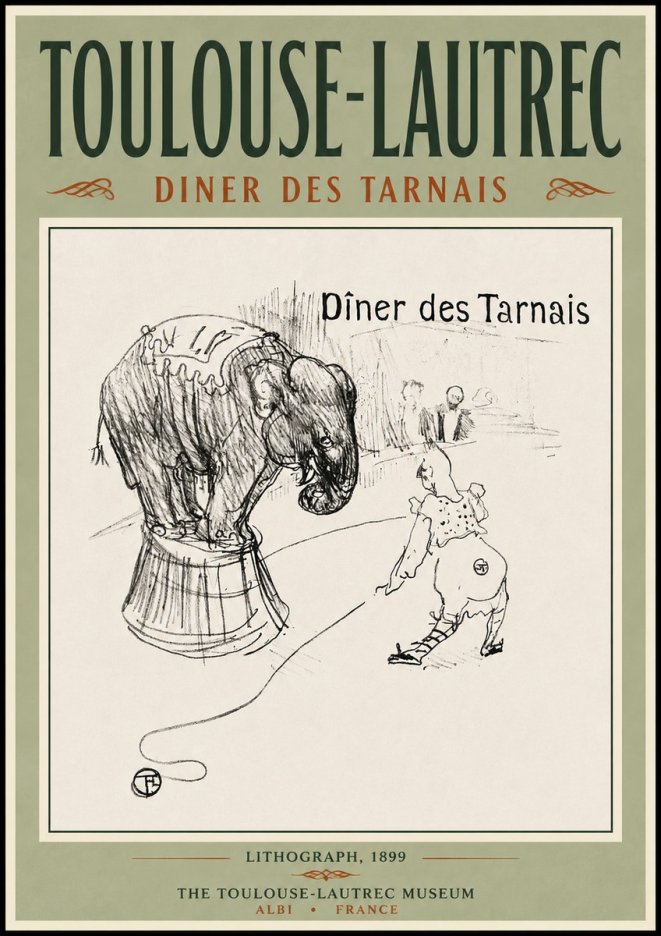 Toulouse-Lautrec Dîner Des Tarnais No5 - Juliste