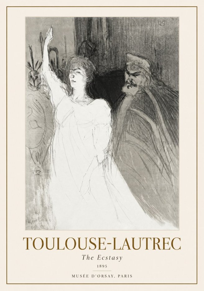 Toulouse-Lautrec The Ecstasy No1 - Juliste