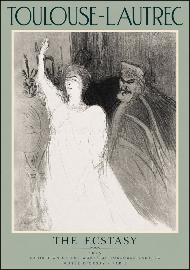 Toulouse-Lautrec The Ecstasy No3 - Juliste