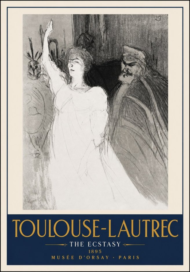Toulouse-Lautrec The Ecstasy No4 - Juliste