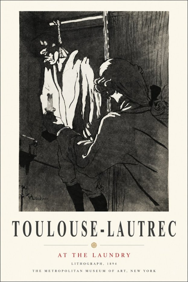 Toulouse-Lautrec At the Laundry No3 - Juliste