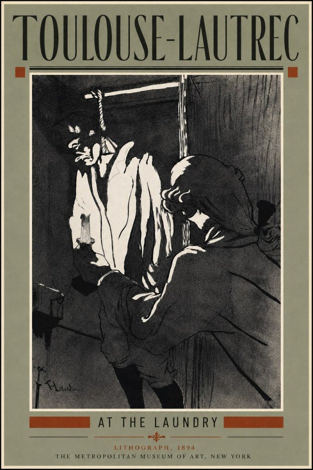 Toulouse-Lautrec At the Laundry No5 - Juliste