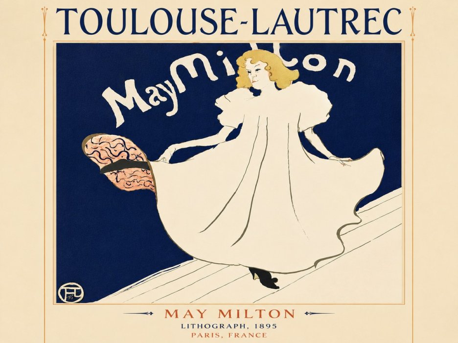 Toulouse-Lautrec May Milton No6 - Juliste