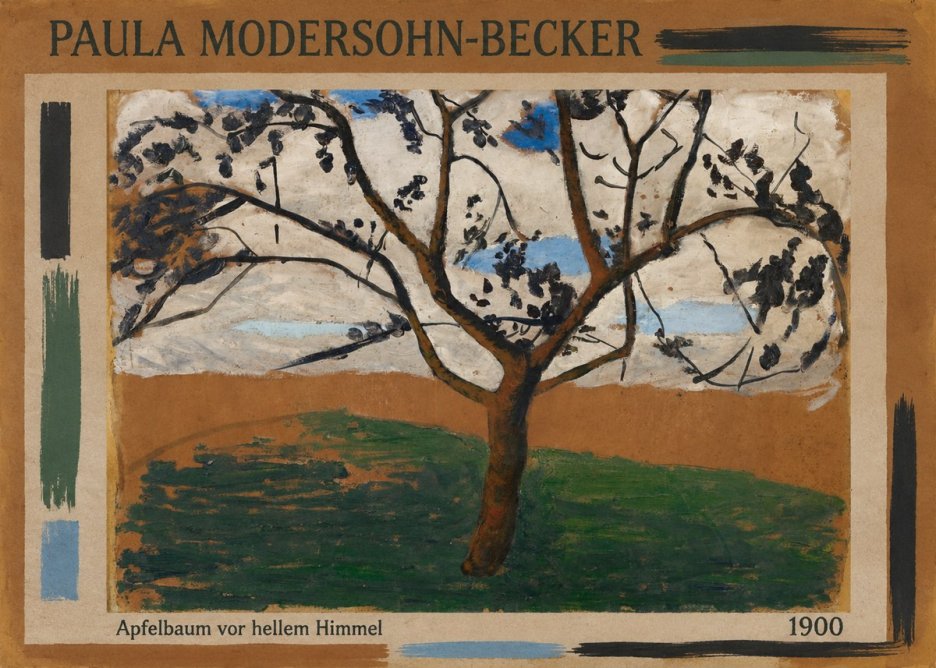 Paula Modersohn-Becker Apfelbaum Vor Hellem Himmel No2 - Juliste