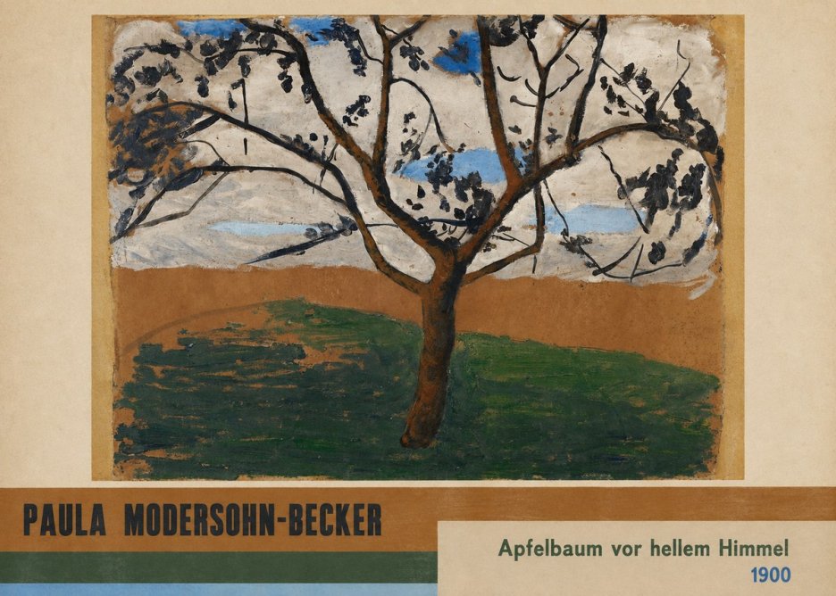 Paula Modersohn-Becker Apfelbaum Vor Hellem Himmel No4 - Juliste