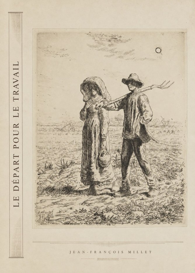 Jean-François Millet Le Départ Pour Le Travail II No2 - Juliste