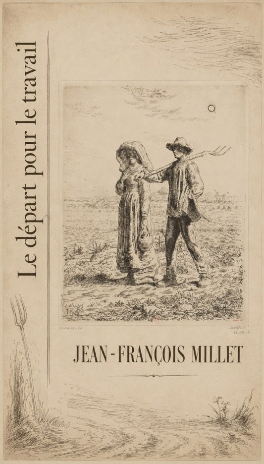Jean-François Millet Le Départ Pour Le Travail II No5 - Juliste