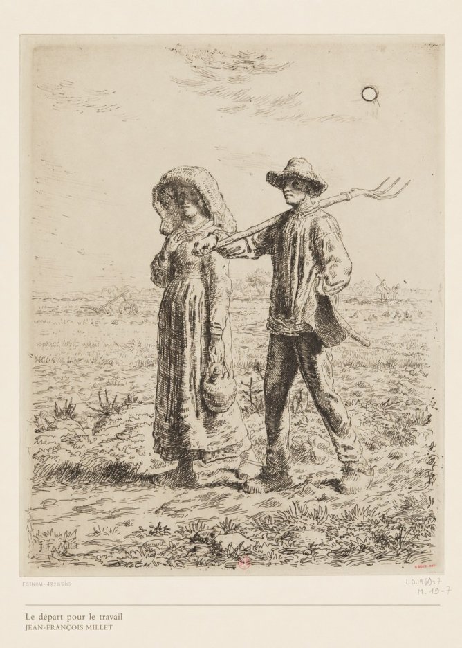 Jean-François Millet Le Départ Pour Le Travail II No6 - Juliste