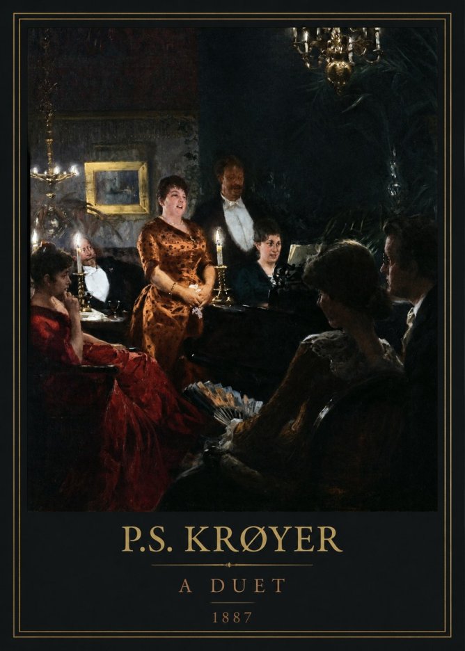 P.S. Krøyer A Duet No5 - Juliste