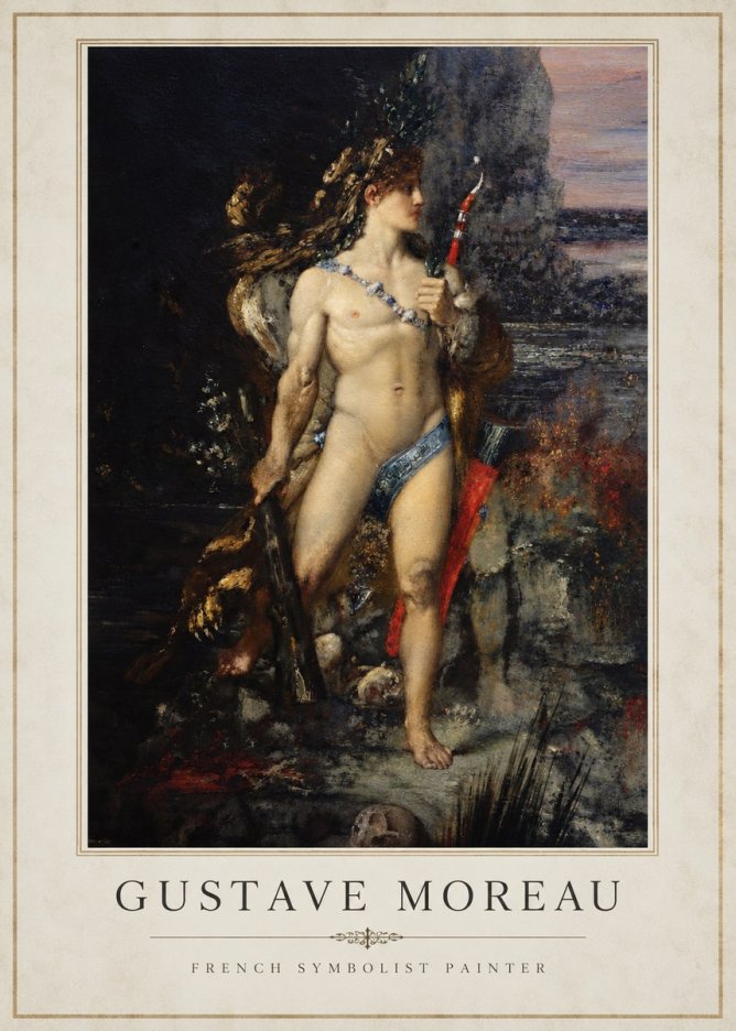 Gustave Moreau Saint Sebastian I No2 - Juliste