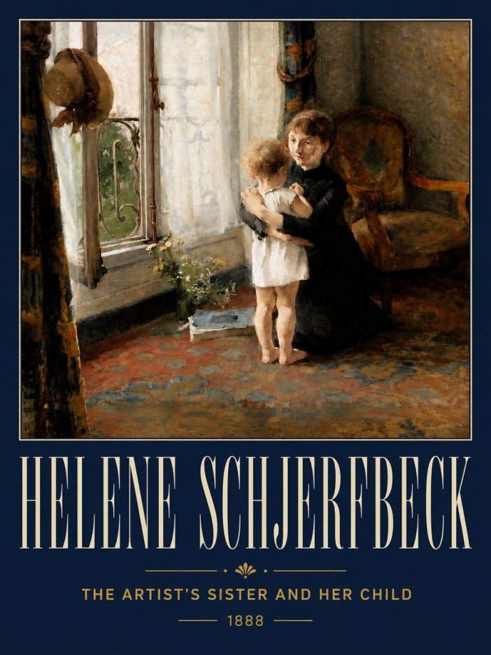 Helene Schjerfbeck The Artist's Sister and Her Child No5 - Juliste