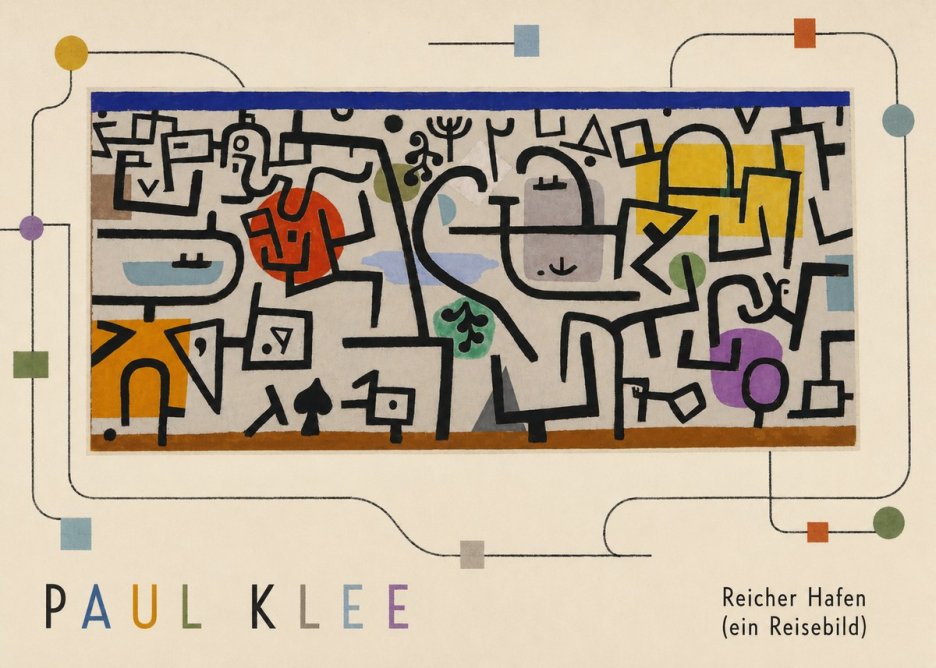 Paul Klee Reicher Hafen (Ein Reisebild) I No4 - Juliste